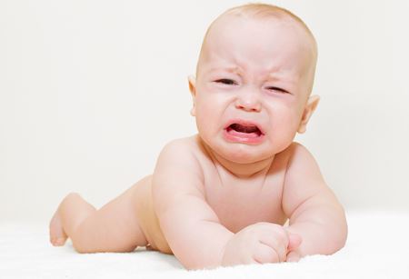Bebê chorando antes de dormir