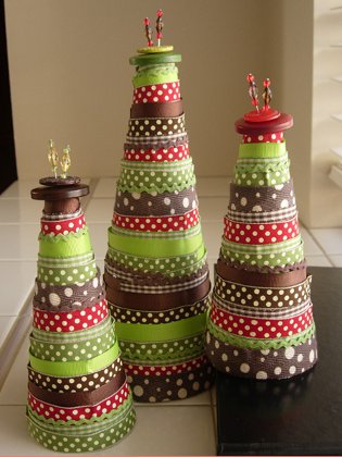 Árvore de Natal de fitas