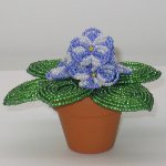 Violetas feitas de grânulos