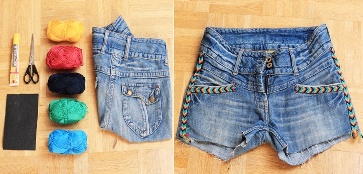 Como fazer jeans dos shorts