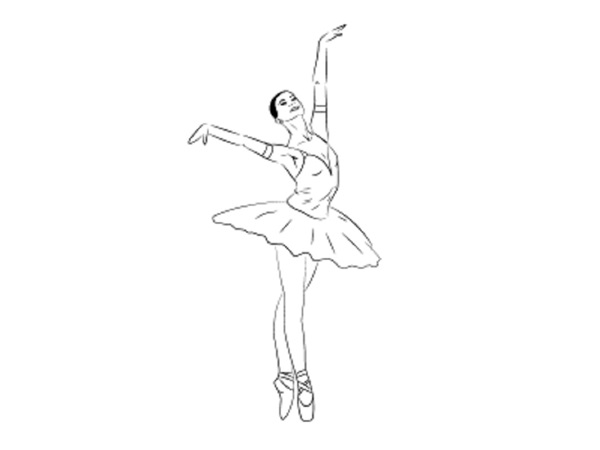 Como desenhar uma bailarina facilmente e simplesmente