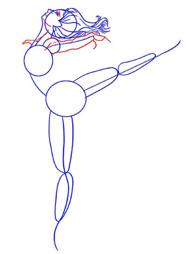 Como desenhar uma bailarina facilmente e simplesmente