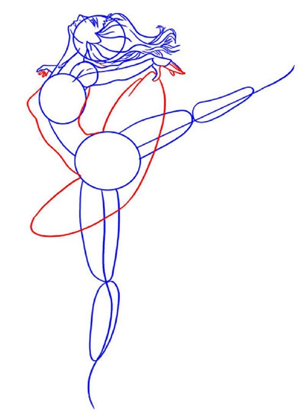 Como desenhar uma bailarina facilmente e simplesmente