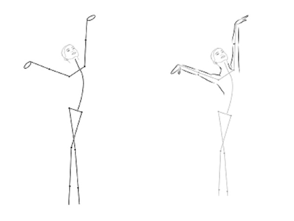 Como desenhar uma bailarina facilmente e simplesmente