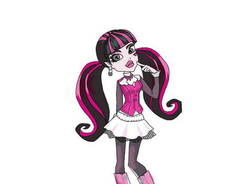 Como desenhar "Monster High" Claudine Wulf 13 desejos? Como desenhar Claudine Woolf do "Monster High" em etapas?