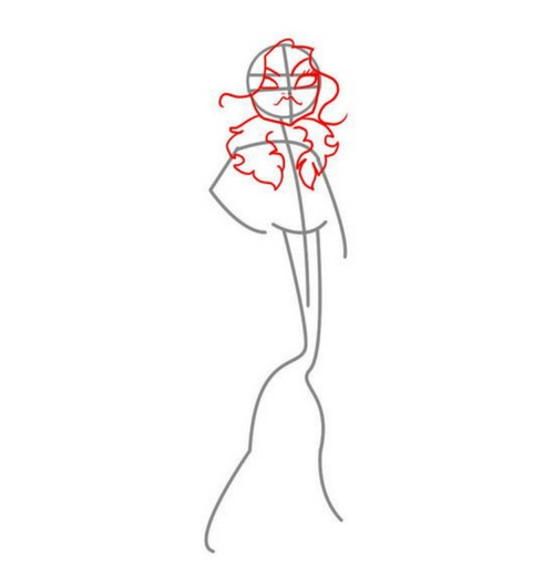 Como desenhar Claudine Woolf do "Monster High"?