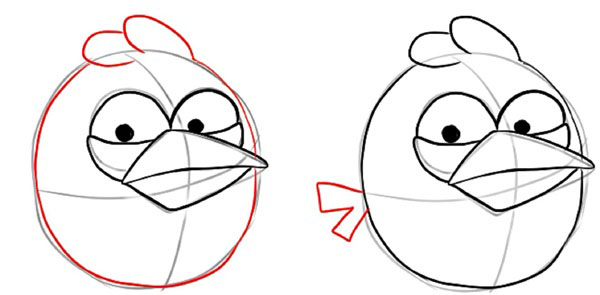Como desenhar um pássaro por etapas com um lápis