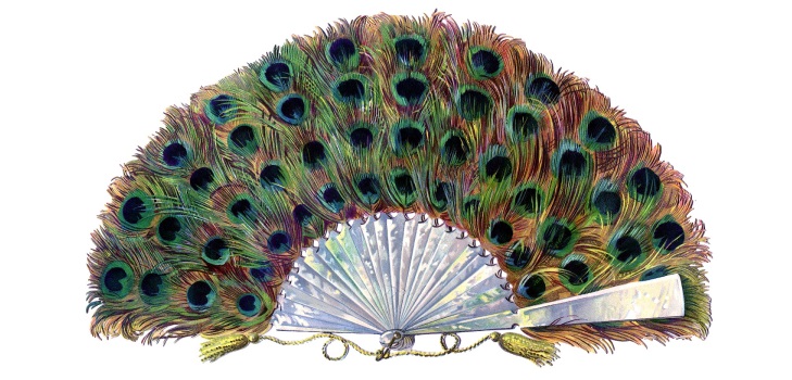 Pavão fabuloso feito de papel colorido