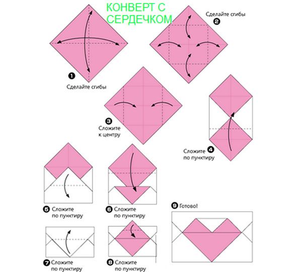 Envelope de papel A4 com suas próprias mãos