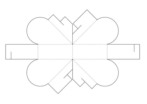 Como fazer uma caixa na forma de um coração