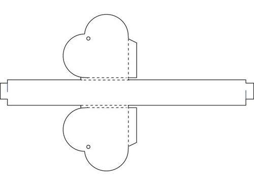 Como fazer uma caixa na forma de um coração