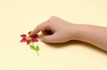 Quilling flores de papel para iniciantes