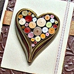 coração quilling