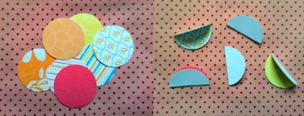 Bolas na árvore com suas próprias mãos