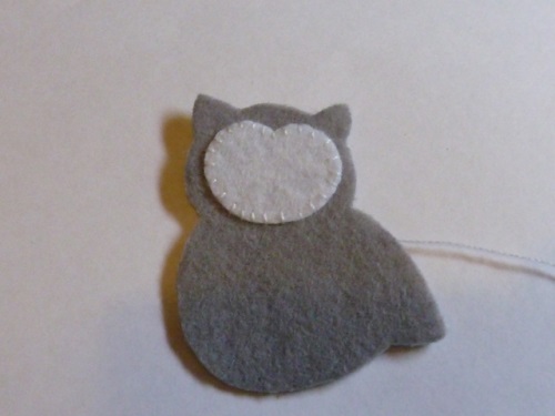 Brooch coruja de feltro