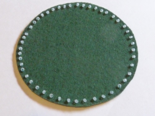 Brooch coruja de feltro