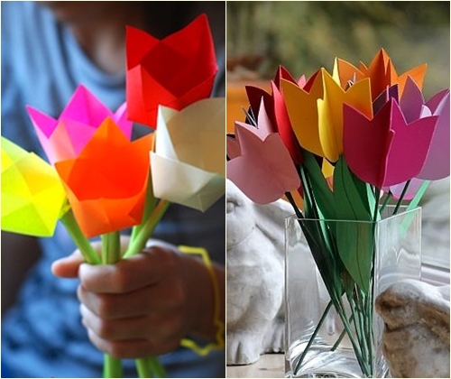 Como fazer uma tulipa de papel: uma aula mestre