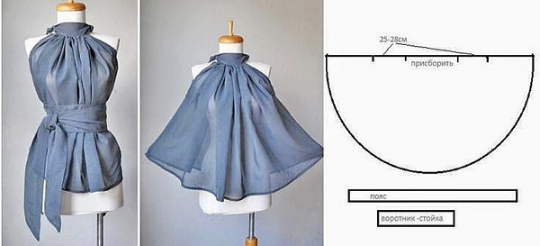 Blusa com as próprias mãos: padrões e recomendações para costura