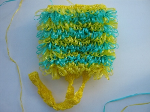 Como amarrar um crochê de loofah?
