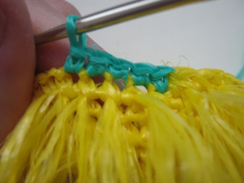 Como amarrar um crochê de loofah?
