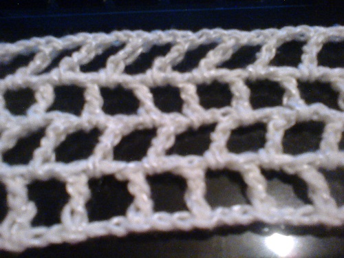Toalha de mesa aberta crocheted