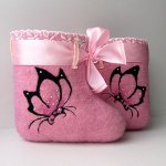 Como decorar botas de feltro