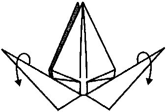 Origami de guindaste clássico