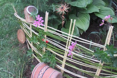 Cama de flor da videira com suas próprias mãos