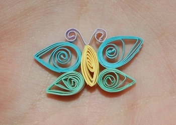 Quilling borboleta, master-class, instruções passo a passo com foto