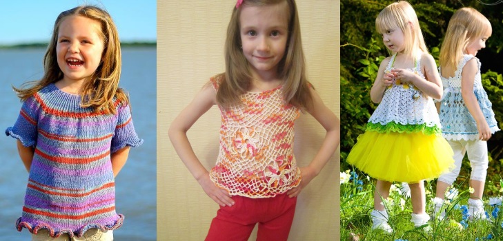 Top de verão para menina crochê