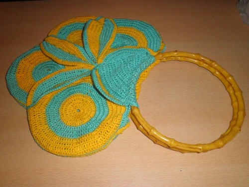 Saco de verão brilhante crocheted