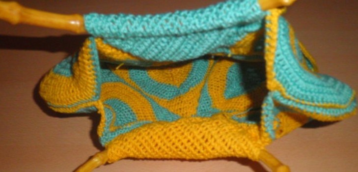 Saco de verão brilhante crocheted