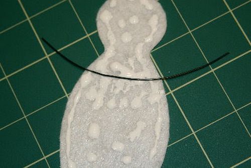 O ímã original de boneco de neve feito de feltro