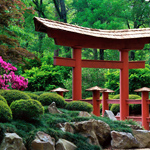 Pequenas formas arquitetônicas para o jardim