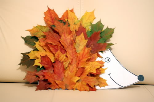 Hedgehog de folhas