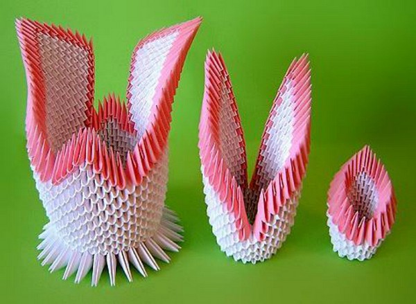 Como fazer um origami de cisnes dos módulos - instruções passo a passo com fotos e vídeos