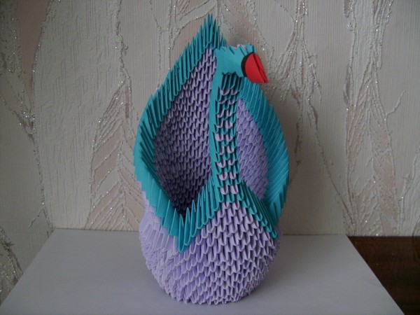 Como fazer um origami de cisnes dos módulos - instruções passo a passo com fotos e vídeos