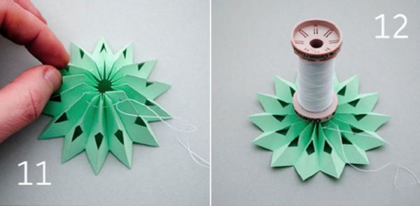 Lindos flocos de neve para o Ano Novo de 2017 com suas próprias mãos de papel - diagramas e fotos em etapas. Aulas de mestrado para crianças em grandes flocos de neve na técnica de origami