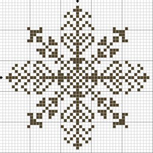 Bordados de Ano Novo: flocos de neve
