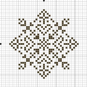 Bordados de Ano Novo: flocos de neve