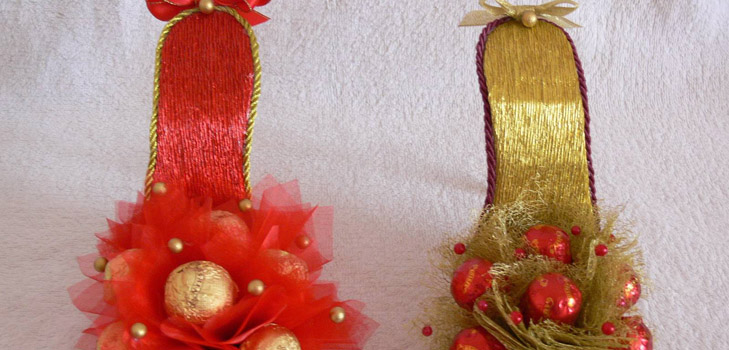 Composição original "Shoe" de doces: uma classe de mestre