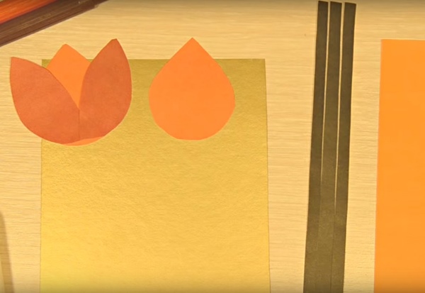 Cartão postal em 9 de maio com suas próprias mãos