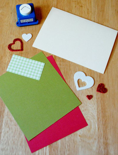 Cartão de Natal com estilo scrapbooking para Ano Novo 2015 com as próprias mãos