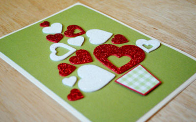 Cartão de Natal com estilo scrapbooking para Ano Novo 2015 com as próprias mãos