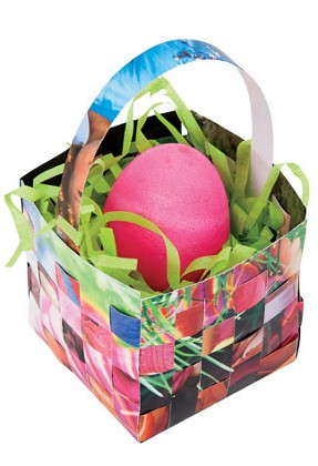 Cesta de Páscoa com as próprias mãos