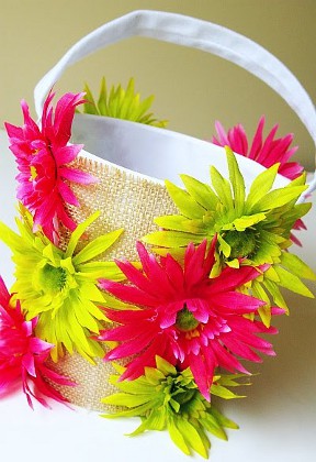 Cesta de Páscoa com as próprias mãos