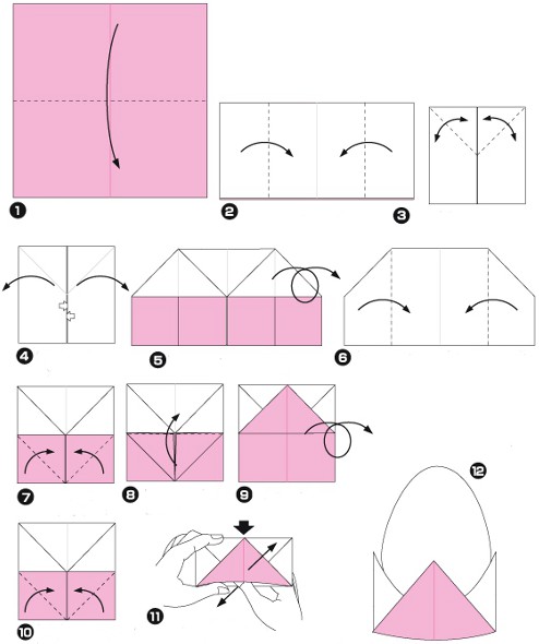Origami da Páscoa