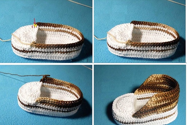 Botas de crochê com descrição passo a passo para iniciantes