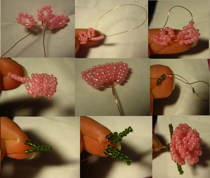 Tecido de rosas de grânulos