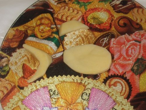 Artesanato de vegetais de mãos dadas